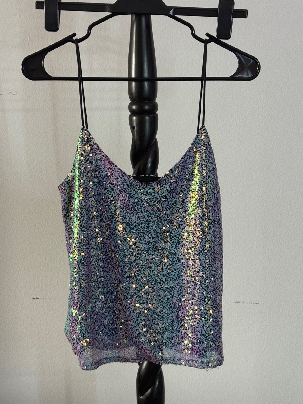 Iridescent Sequin Cami Top - Purple/Green Shimmer 20.M